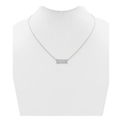 Sterling Silver Personalized State Necklace – view 3