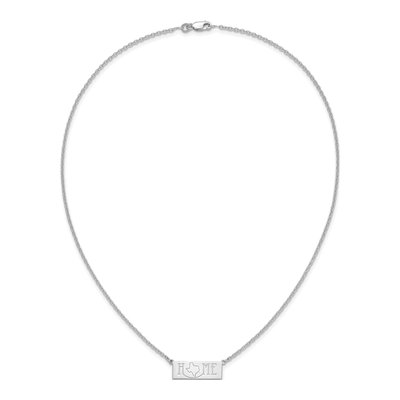 Sterling Silver Personalized HOME State Necklace – view 3