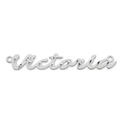 Sterling Silver Personalized Name Plate Pendant – view 4