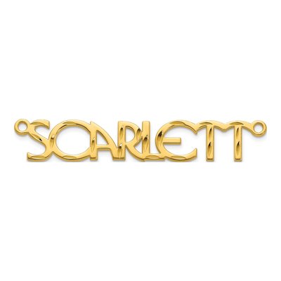 Gold-Plated Sterling Silver Personalized Name Plate Pendant – view 4