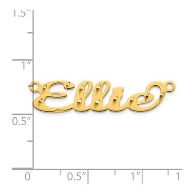 Gold-Plated Sterling Silver Personalized Name Plate Pendant – view 5
