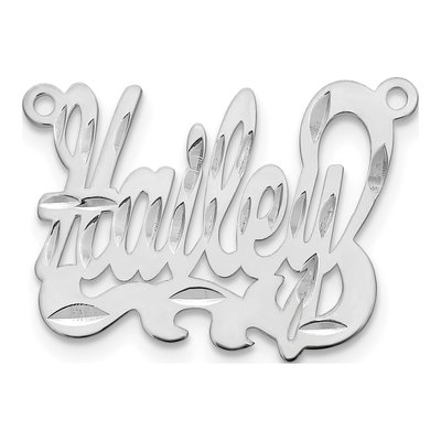 Sterling Silver Personalized Name Plate Pendant