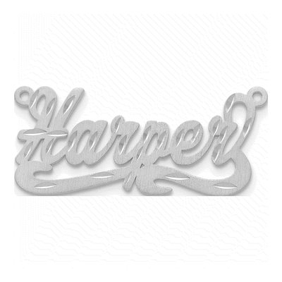 Sterling Silver Personalized Name Plate Pendant