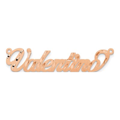 14K Rose Gold Personalized Name Plate Pendant – view 4