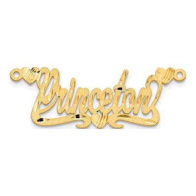 Gold-Plated Sterling Silver Personalized Name Plate Pendant – view 4