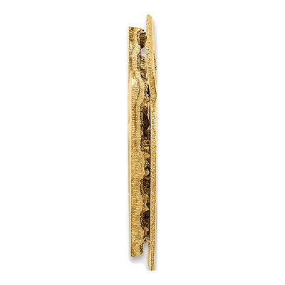 14K Two-Tone Gold 3D Name Plate Pendant – view 2