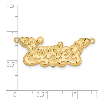 Gold-Plated Sterling Silver Personalized Name Plate Pendant – view 5