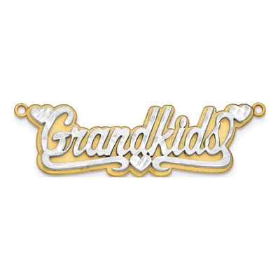 14K Rose Gold Personalized Heart Name Plate Pendant – view 4