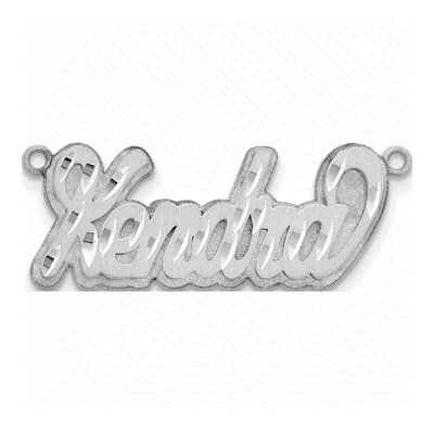 Sterling Silver Personalized Name Plate Pendant