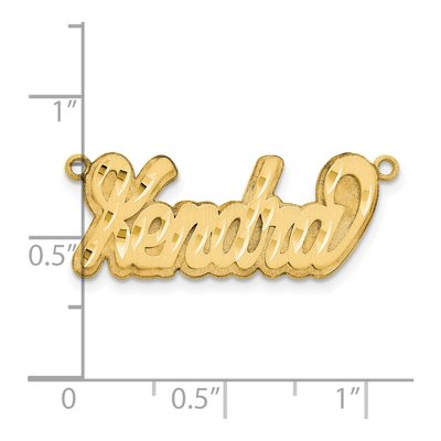 14K Yellow Gold Personalized Name Plate Pendant – view 3