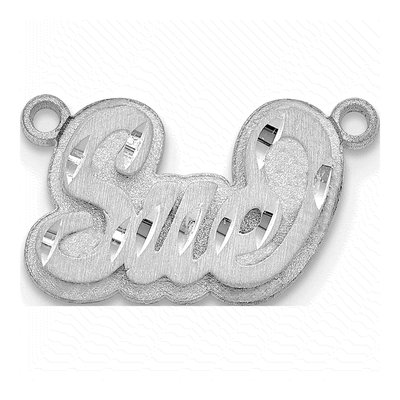 Sterling Silver Personalized Name Plate Pendant – view 2