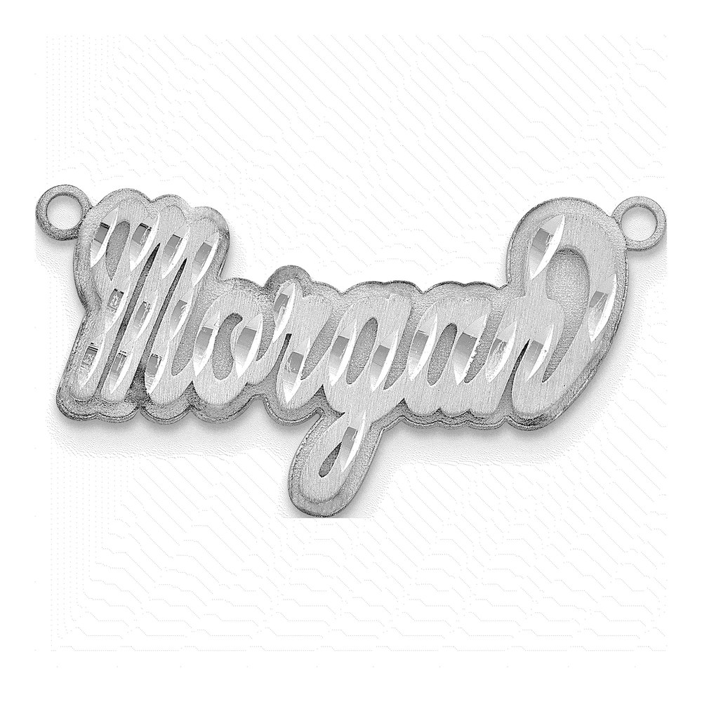 Sterling Silver Personalized Name Plate Pendant