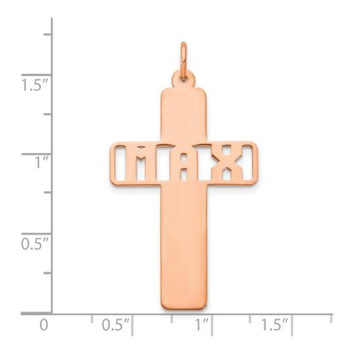 Rose Gold-Plated Sterling Silver Personalized Name Charm – view 2