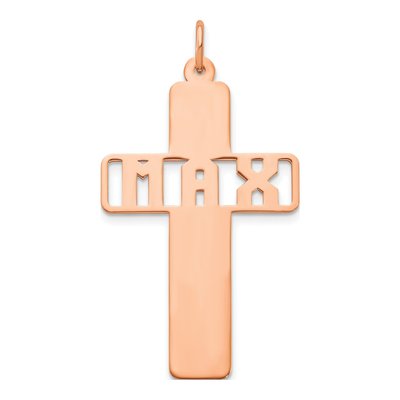 Rose Gold-Plated Sterling Silver Personalized Name Charm
