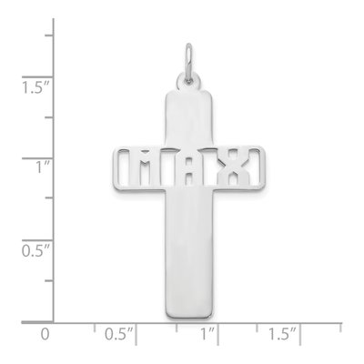 Sterling Silver Cross Charm – view 2