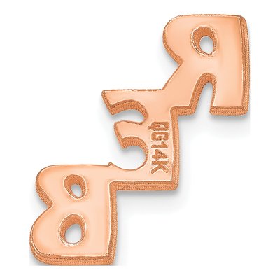 Personalized Sterling Silver Monogram Tie Tac – view 4