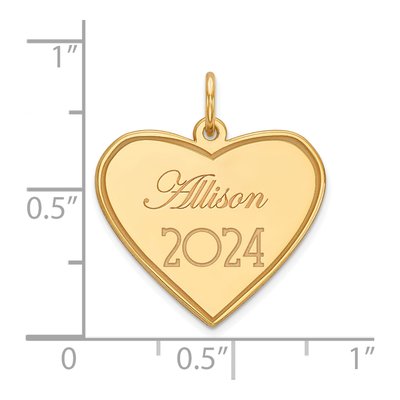 Gold-Plated Sterling Silver Personalized Graduation Charm – view 2
