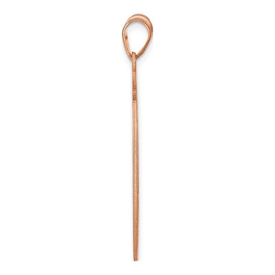 14K Rose Gold Personalized Round Monogram Pendant – view 2