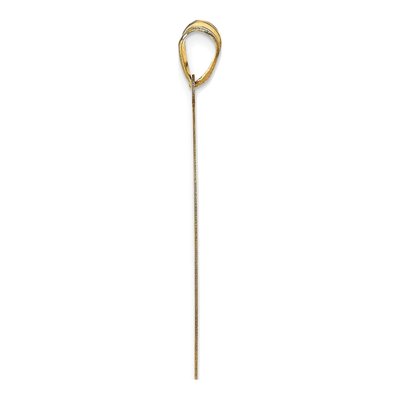 Gold-Plated Sterling Silver Large Round Monogram Pendant – view 2