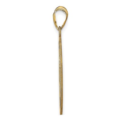 Gold-Plated Sterling Silver Round Monogram Pendant – view 2