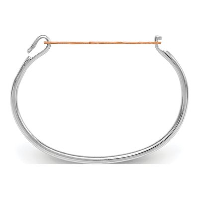 Rose Gold-Plated Sterling Silver Personalized Monogram Bangle Bracelet – view 2