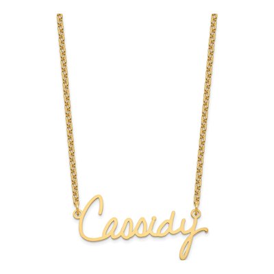 Gold-Plated Sterling Silver Personalized Signature Necklace – view 2