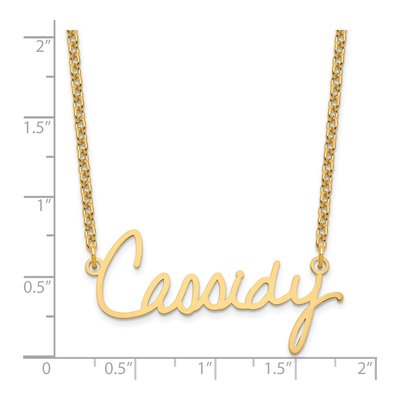 Gold-Plated Sterling Silver Personalized Signature Necklace – view 3