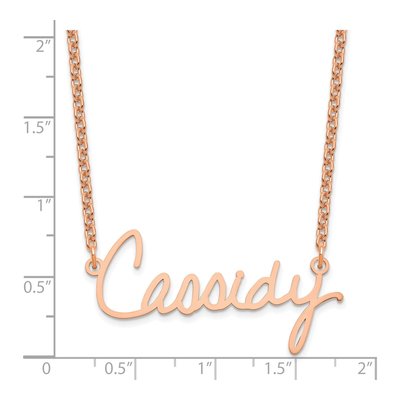 Rose Gold-Plated Sterling Silver Personalized Name Necklace – view 3