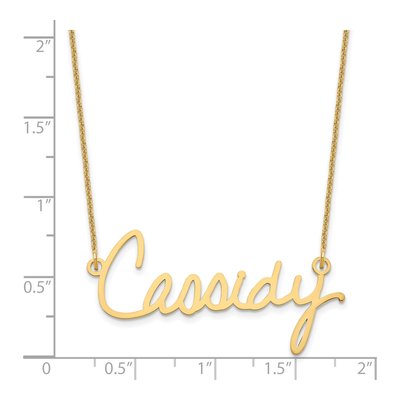 14K Yellow Gold Personalized Signature Necklace – view 5