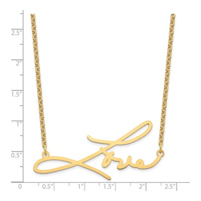Gold-Plated Sterling Silver Signature Name Necklace – view 3