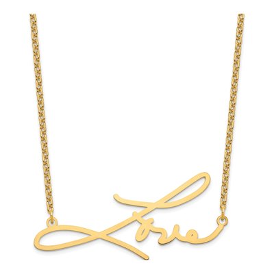 Gold-Plated Sterling Silver Signature Name Necklace