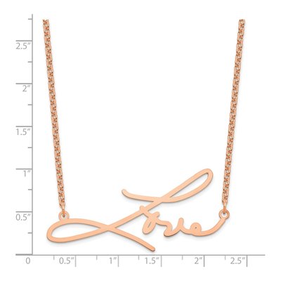 Rose Gold-Plated Sterling Silver Personalized Name Necklace – view 3
