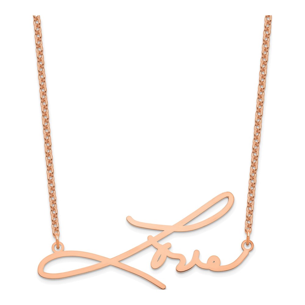Rose Gold-Plated Sterling Silver Personalized Name Necklace