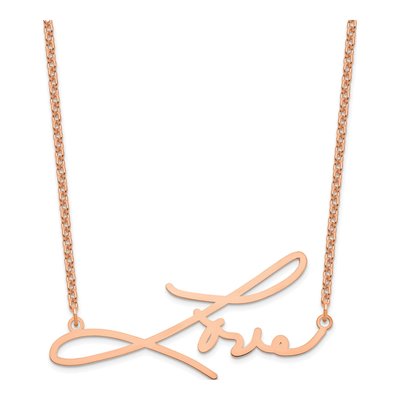Rose Gold-Plated Sterling Silver Personalized Name Necklace