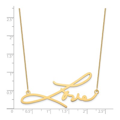 14K Yellow Gold Personalized Signature Necklace – view 5