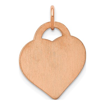 Rose Gold-Plated Sterling Silver Monogram Heart Charm – view 4