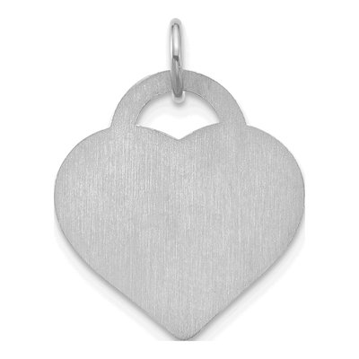 14K White Gold Personalized Monogram Heart Charm – view 4