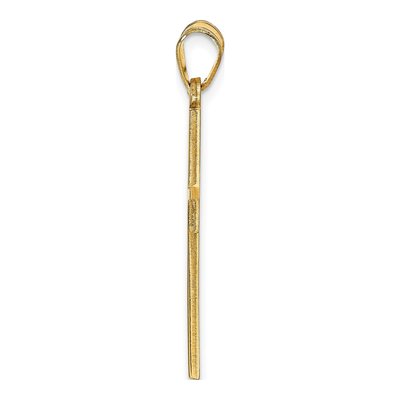 Gold-Plated Sterling Silver Personalized Name Cross Pendant – view 2