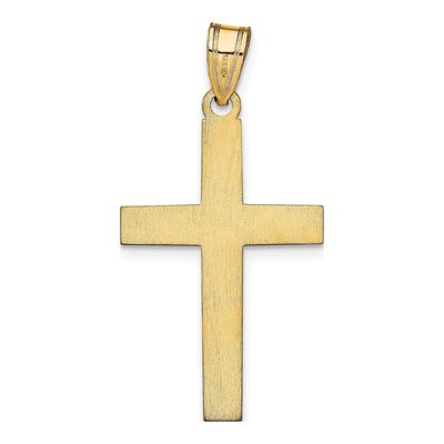 Gold-Plated Sterling Silver Personalized Name Cross Pendant – view 4