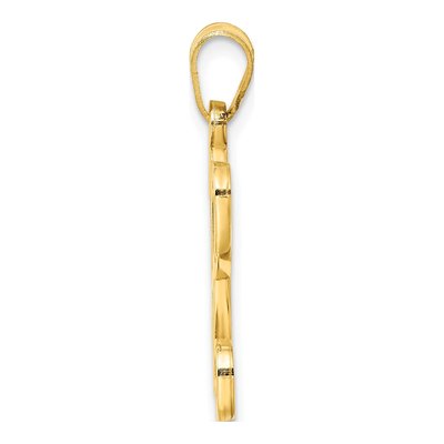 Gold-Plated Sterling Silver Letter A Pendant – view 2