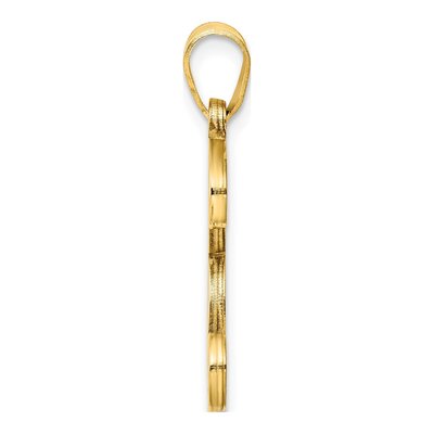 Gold-Plated Sterling Silver Letter B Pendant – view 2
