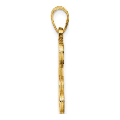 Gold-Plated Sterling Silver Letter C Pendant – view 2