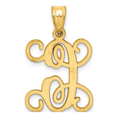 Gold-Plated Sterling Silver Letter C Pendant – view 3