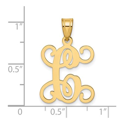 Gold-Plated Sterling Silver Letter C Pendant – view 4
