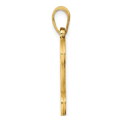 Gold-Plated Sterling Silver Letter D Pendant – view 2