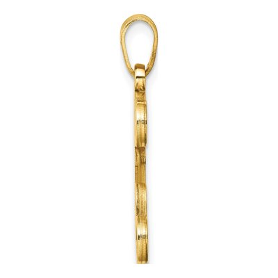 Gold-Plated Sterling Silver Letter E Pendant – view 2