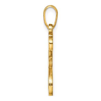 Gold-Plated Sterling Silver Letter F Pendant – view 2