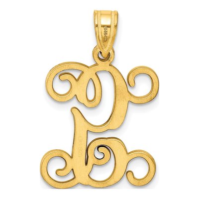 Gold-Plated Sterling Silver Letter G Pendant – view 3