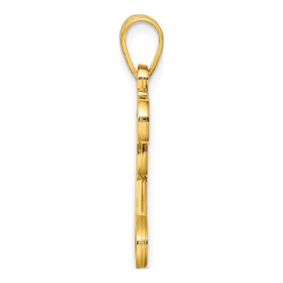 Gold-Plated Sterling Silver Initial I Pendant – view 2