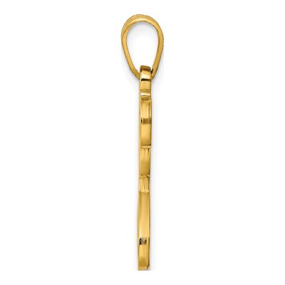 Gold-Plated Sterling Silver Letter J Pendant – view 2